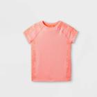 Girls' Floral Seamless T-shirt - All In Motion Orange
