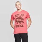 Men's Short Sleeve Crewneck North Out Of Office Graphic T-shirt - Awake Red