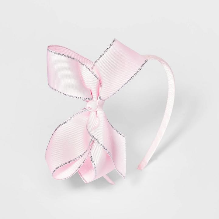 Girls' Bow Headband - Cat & Jack Pink