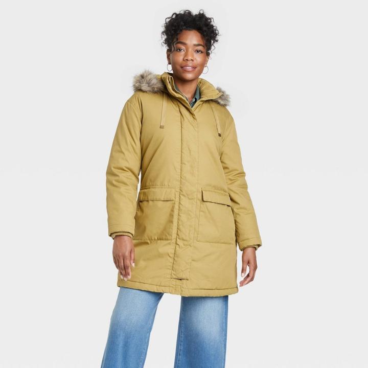 Women's Arctic Parka Jacket - Universal Thread Green