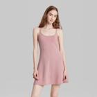 Women's Sleeveless Knit Skater Dress - Wild Fable Pink