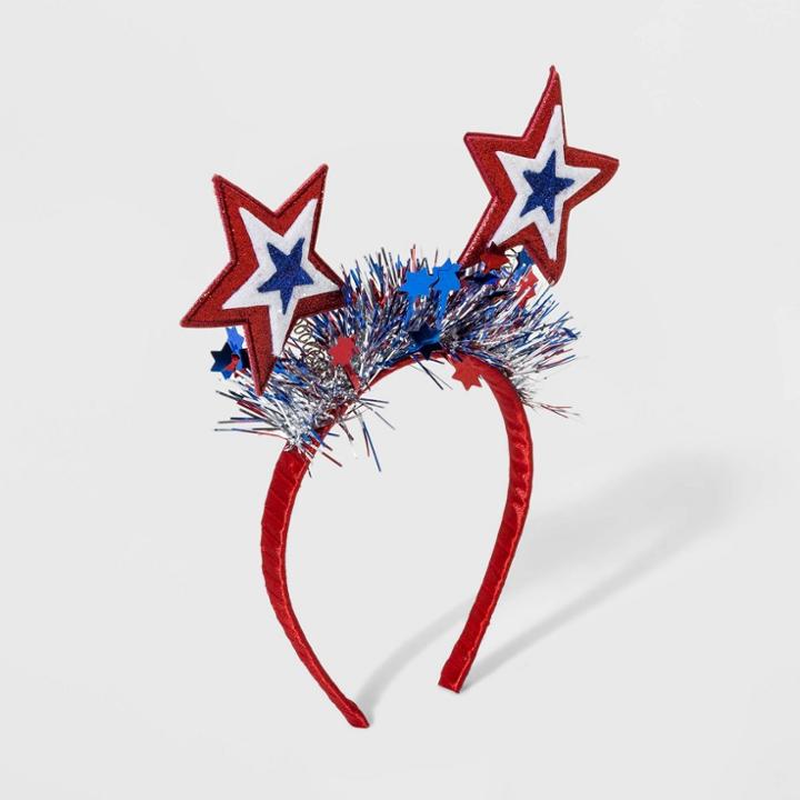 Girls' Springy Fourth Of July Star Ear Headband - Cat & Jack,