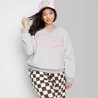 Women's Plus Size Ascot + Hart Los Angeles Graphic Pullover Sweatshirt - White