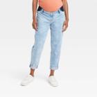 Under Belly Boyfriend Maternity Jeans - Isabel Maternity By Ingrid & Isabel Light Wash Floral 00, Light Blue Floral