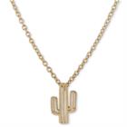 Target Get Gem By Gemelli Cactus Necklace - Gold,