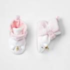 Baby Girls' Unicorn Booties - Cloud Island Pink