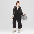Estee & Lilly Sparkle Mesh Layering Wrap - Black