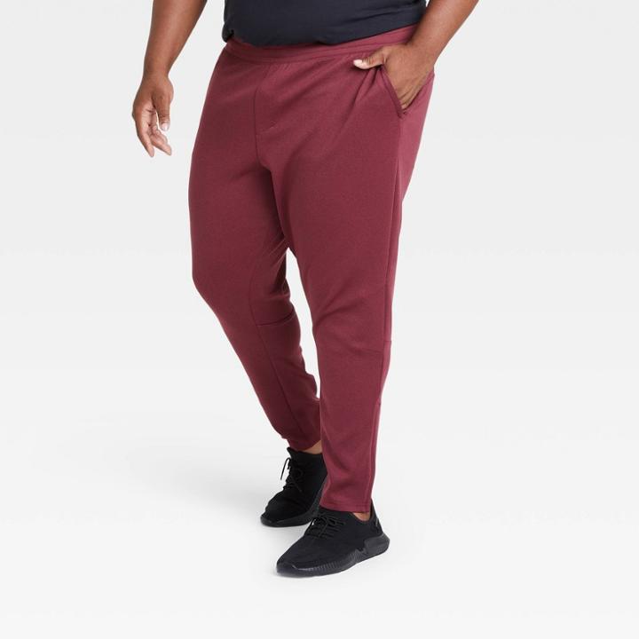 Men's Big & Tall Tech Fleece Joggers - All In Motion Berry