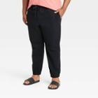 Men's Big & Tall Athletic Fit Jogger Pants - Goodfellow & Co Black