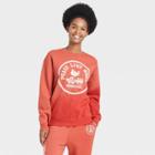 Women's Woodstock Graphic Sweatshirt - Red Tie-dye