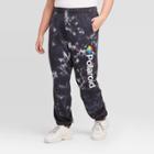 Women's Polaroid Plus Size Tie Dye Washed Jogger Pants (juniors') - Black 1x, Women's,