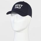 Men's Best Dad Embroidered Baseball Hat - Goodfellow & Co Navy