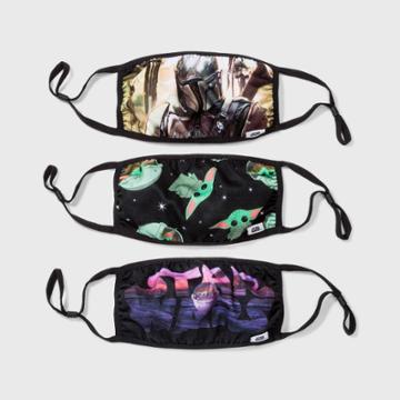 3pk Adult Star Wars: The Mandalorian Cloth Face Mask -