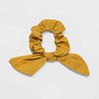 Cotton Woven Fabric Twister With Twist Front Knot Hair Elastics - Universal Thread Yellow, Women's