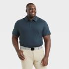 Men's Big & Tall Jersey Polo Shirt - All In Motion Navy