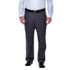 Haggar H26 - Men's Big & Tall Classic Fit Stretch Suit Pants Medium Gray 44x36,