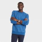 Men's Standard Fit Crewneck Pullover Sweatshirt - Goodfellow & Co Blue