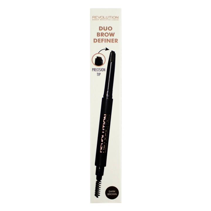 Revolution Beauty Duo Brow Definer - Dark Brown