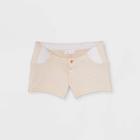 Maternity Side Panel Midi Jean Shorts - Isabel Maternity By Ingrid & Isabel Ecru