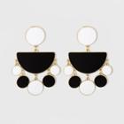 Sugarfix By Baublebar Enamel Drop Earrings - Black/white, Girl's