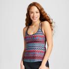 Mossimo Women's Racerback Tankini Top - Slate Multi - Xl -