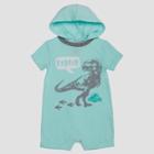 Jurassic World Baby Boys' Short Sleeve Hooded Romper - Blue