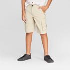 Boys' Techy Stretch Cargo Shorts - Cat & Jack Light Brown