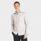 Men's Long Sleeve Button-up T-shirt - All In Motion Goalsetting Gray