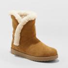 Women's Daniah Wide Width Suede Winter Boots - Universal Thread Tan 8w,