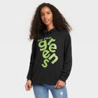 Well Worn Black History Month Women's 'eat Your Greens' Hooded Sweatshirt - Black