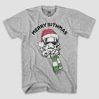 Men's Star Wars Merry Sithmas Short Sleeve Graphic T-shirt - Heather Gray