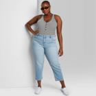 Women's High-rise Straight Leg Cropped Jeans - Wild Fable