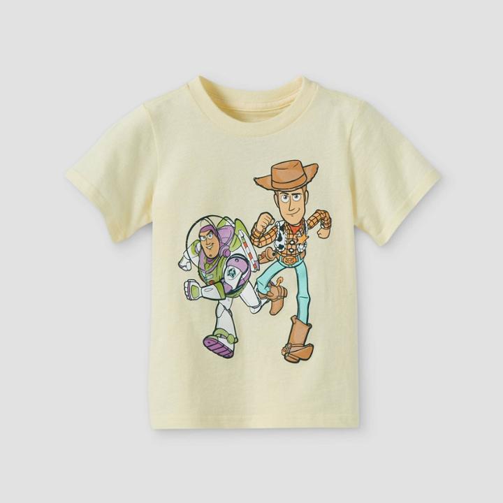 Disney Toddler Boys' Toy Story Short Sleeve T-shirt - Yellow