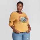 Women's The Beatles Plus Size Graphic Sweatshirt - Mustard