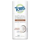 Tom's Of Maine Men's Plastic-free Natural Strength Sensitive Deodorant Creamy Coconut