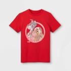 Kids' Disney Lady & The Tramp Short Sleeve Graphic T-shirt - Red S - Disney