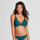 Women's Sport Elastic Triangle Bikini Top - Xhilaration Rainforest D/dd Cup, Green