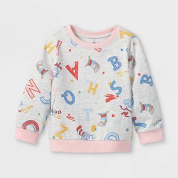 Toddler Girls' Dr. Seuss Sweatshirt - Gray