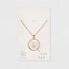 Mop Initial L Necklace 30+3 - A New Day Gold, Size: Large, Gold -