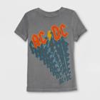 Junk Food Boys' Ac/dc Trail Short Sleeve T-shirt - Gray