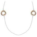 Target Women's Loveknot Station Necklace With Rose Gold Accents In Sterling Silver - Silver/rose