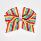 Girls' Rainbow Stripe Bow Salon Clip - Cat & Jack,