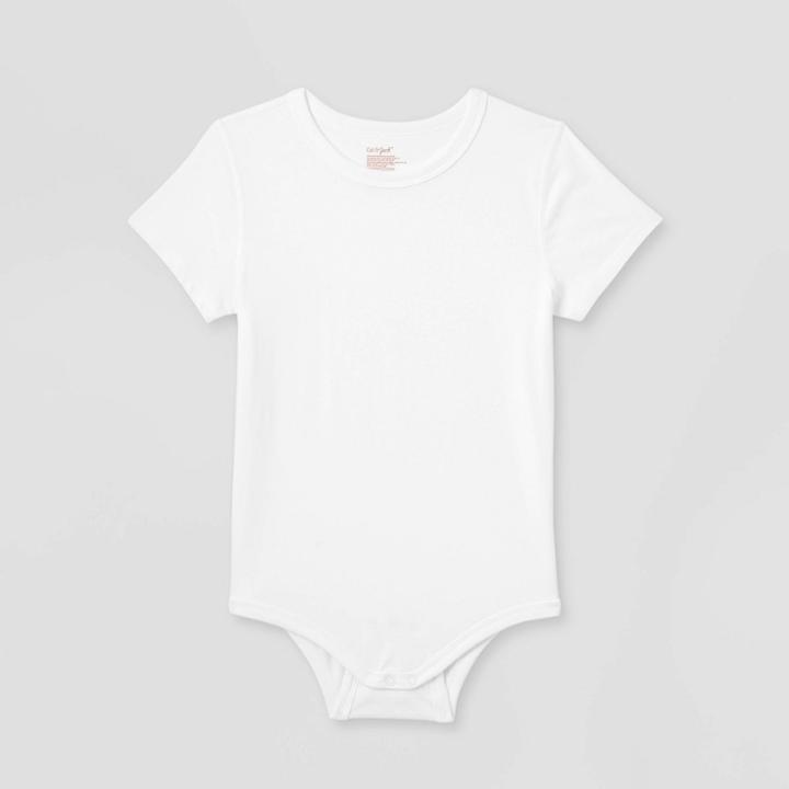 Kids' Short Sleeve Bodysuit - Cat & Jack White