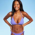 Women's Triangle Halter Bikini Top - Shade & Shore Purple D/dd Cup
