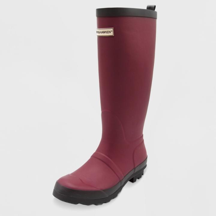 Smith & Hawken Size 8 Tall Garden Boot - Deep Red -