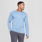 Men's Soft Touch Long Sleeve T-shirt - C9 Champion Blue Mylar Heather
