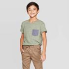 Petiteboys' Short Sleeve T-shirt - Cat & Jack Olive Xl, Boy's, Green