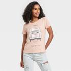 Grayson Threads Women's Just Married Short Sleeve Graphic T-shirt - Peach