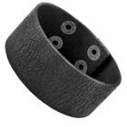 West Coast Jewelry Men's Leather Textured Cuff Bracelet - Black