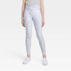 Girls' V-waist Pocket Leggings - Art Class Light Blue